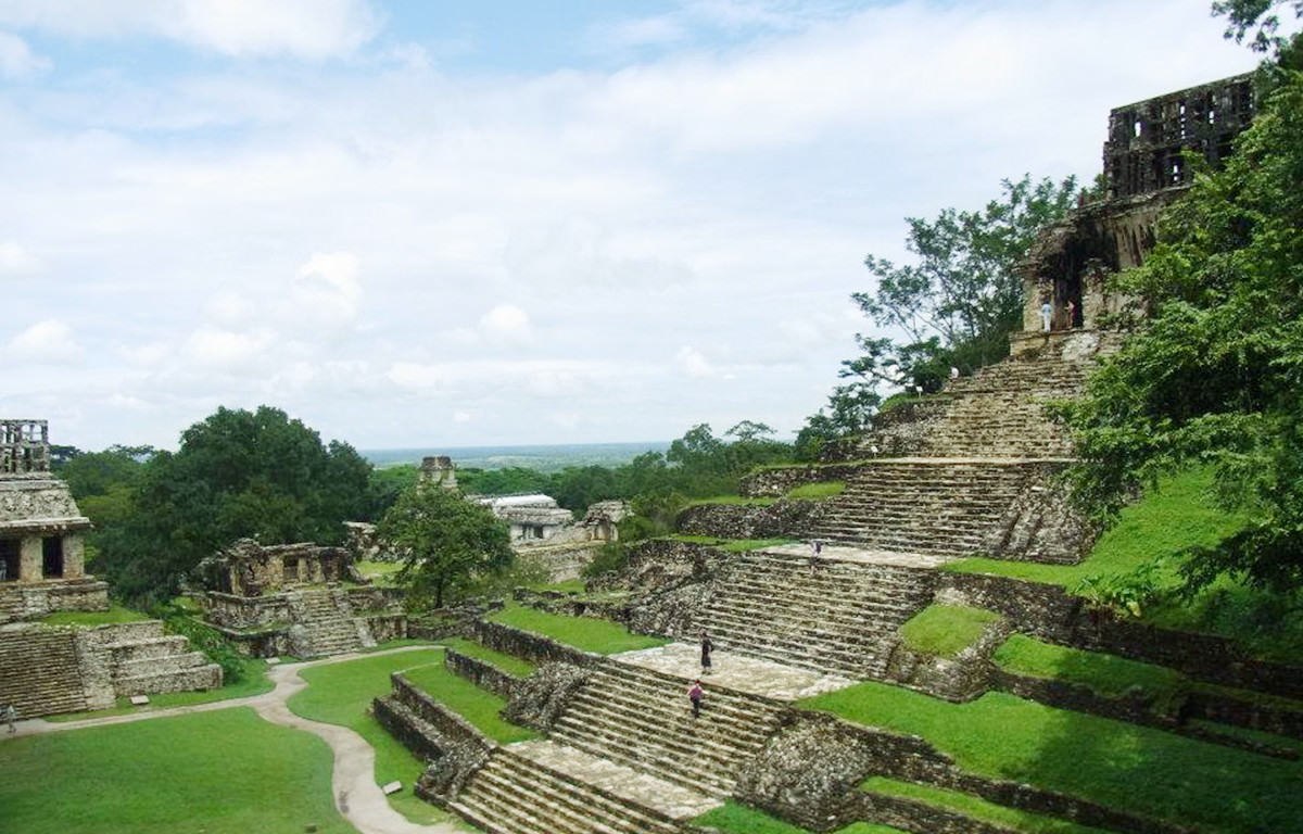 パレンケ遺跡での写真