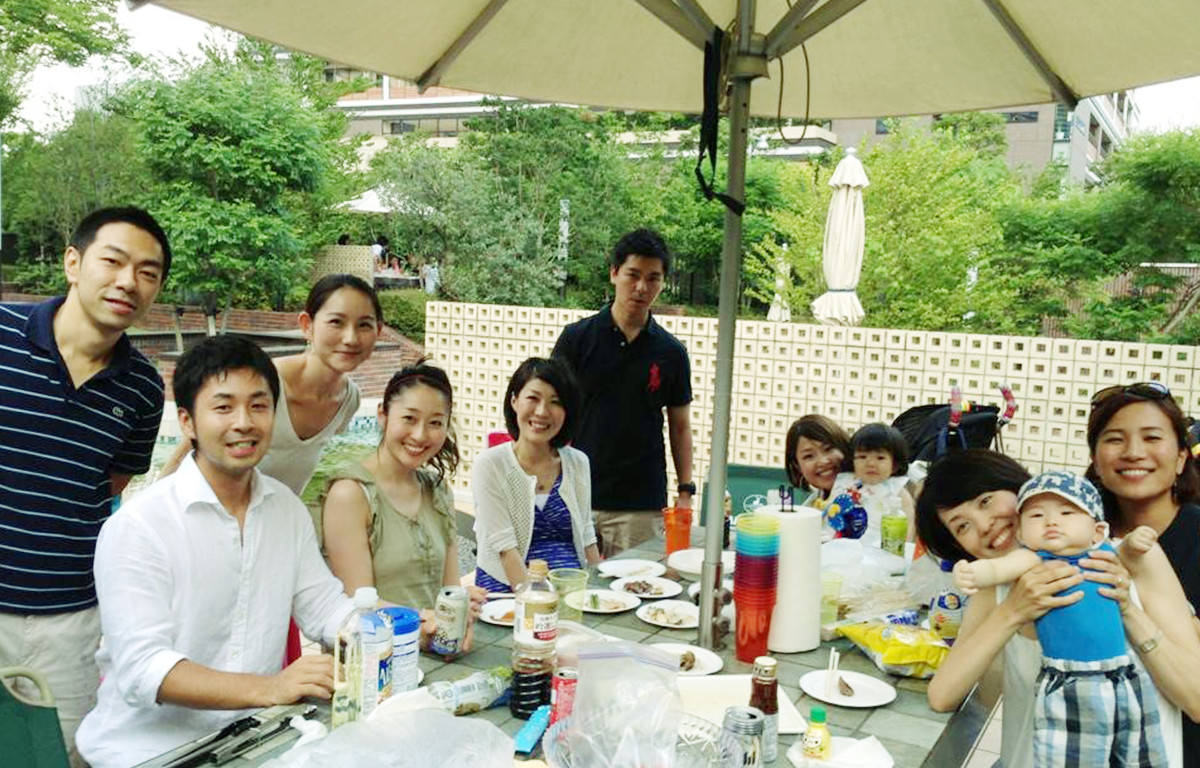 飲み会での写真